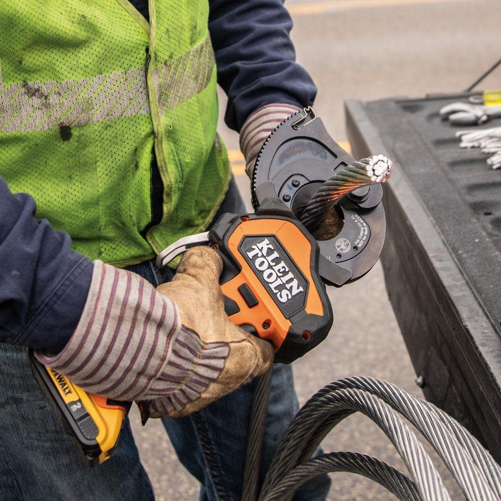 Klein Tools Battery-Operated Cu/al Closed-Jaw Cable Cutter 2 Ah