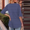 thumbnail image 3 of Blusas de Manga Corta para las Mujeres, Moda Verano Impreso, Blusas de Cuello Redondo, Chaqueta de Manga Corta para las Mujeres, 3 of 6