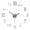 Silvery, variant on Acrylic Wall Sticker Clock Artistic Clock DIY Art Clock Wall Sticker Clock M3