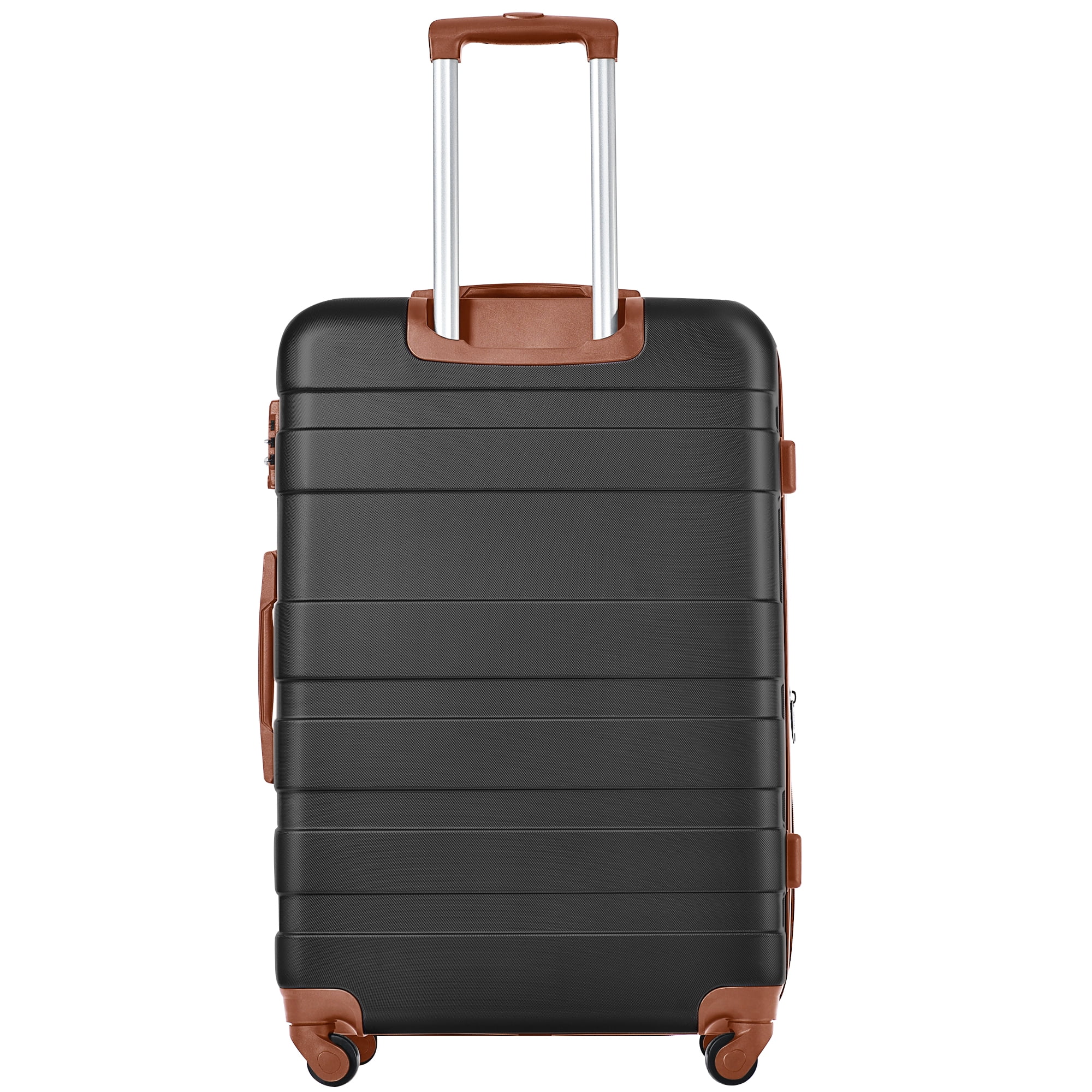 3-Piece ABS Luggage Set with TSA Lock, 20" Carry-On Spinner Suitcase, Lightweight Durable Travel Luggage with Textured Finish for Short Trips