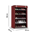 thumbnail image 2 of Zapatera de 5 Niveles Multifuncional | Estante para Zapatos | Almacenamiento de Calzado de Acero Inoxidable | Closet Organizador para Tenis | Tela Impermeable, 2 of 5