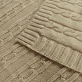 thumbnail image 4 of Flxxie 100% Pure Cotton Cable Knit Toddler Throw Blanket, Super Soft Baby Blanket for Boys and Grils, Apricot, 30x40 Inches, 4 of 6