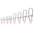 thumbnail image 2 of Barril de pesca de acero inoxidable, conector de señuelo giratorio, gancho de presión de seguridad (100 uds) Likrtyny Para estrenar, 2 of 9