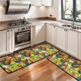 thumbnail image 3 of Kitchen Rugs Sets Of 2,Green Chicken Farm Pattern Anti Fatigue Kitchen Mat Rugs Non Slip Washable,Decorative Kitchen Floor Mats for Kitchen,Sink,Laundry,17"x47"+17"x47", 3 of 5