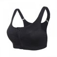 thumbnail image 6 of M-5XL Women Sport Bra Professional Front Zipper Running Yoga Bra Vest Push Up Shockproof Wirefree Crop Top Fitness Bra, 6 of 9