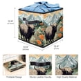 thumbnail image 3 of Yak Foldable Clothes Storage Organizer Bins with Handle, 10.8"x10.5"x10.6", Large Capacity, 3 of 6