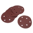 thumbnail image 4 of 100 piezas 125 mm 5 pulgadas 6 agujeros flocado papel de lija pieza cepillada disco de terciopelo trasero (40 #) VoborMX herramienta, 4 of 8
