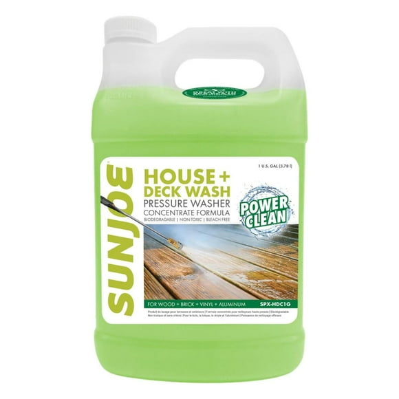 Sun Joe House & Deck Pressure Washer Concentrated Cleaner, Surface Cleaning Soap, 1 Gallon