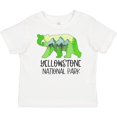 thumbnail image 3 of Inktastic Yellowstone National Park Mountains and Bear Shape Boys or Girls Baby T-Shirt, 3 of 5