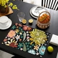 thumbnail image 4 of Pioneer Flower Floral Print Pattern Summer Placemats Table Placemats Set Of 4-Linen Kitchen Washable Placemats Table Mats 12x18 Inch Non-Slip Heat Resistant, 4 of 5