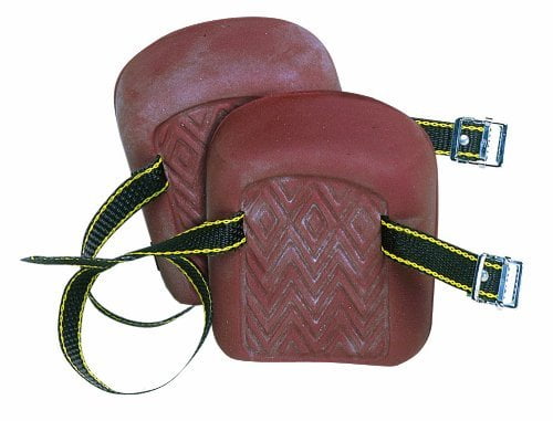 Custom Leathercraft 317 Molded Natural Rubber Kneepads Single Strap 