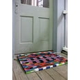 thumbnail image 1 of Reclaimed Flip-Flop Door Mat Rectangle Welcome Mat - Easy Clean Durable Sturdy, 1 of 2