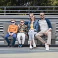 thumbnail image 3 of Stadium Seat for Bleachers with Back Support and Cushion, Bleacher Seats with Shoulder Strap and Cup Holder, Padded Portable Folding Comfort Stadium Chair, for Sports Events, Grey (2pcs), 3 of 7