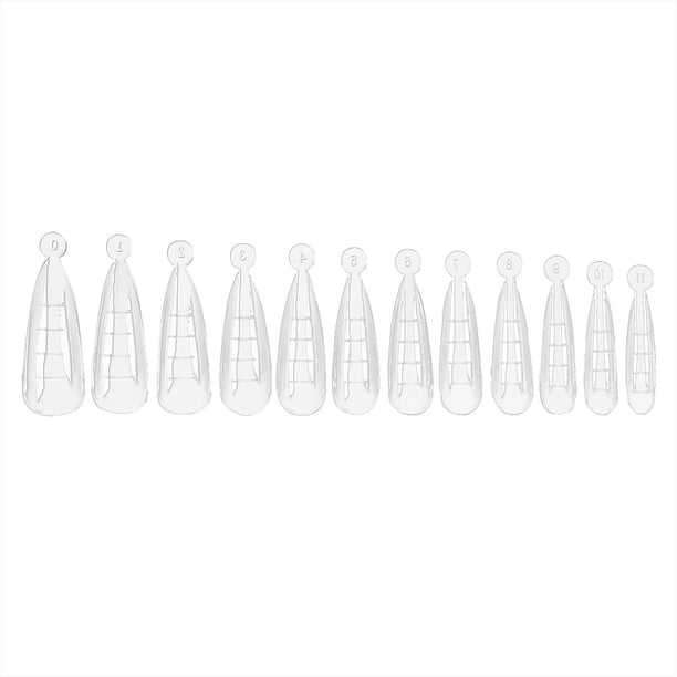 Uñas postizas a presión, regalos para mujeres, manicura, esculpido, molde para uñas extensible sin papel, con escala, 120 piezas, uñas de ataúd