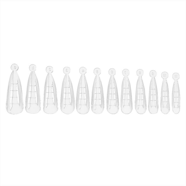 Iumwxz Manicure Sculpting Extend Nail Mould Without Paper With Scale 120 Pieces