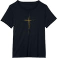thumbnail image 1 of Cruz Cristiana Oro Jesús Camiseta, 1 of 3