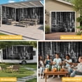 thumbnail image 6 of Grey Forest Garage Door Cover Banner 6 x 13 FT, Mysterious Primitive Forest Pine Tree Garage Door Curtains Backdrop with Grommets for Indoor Outdoor Wall Party Porch Yard Decorations Background, 6 of 9