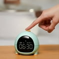 thumbnail image 2 of Reloj Despertador con Forma de Dinosaurio de , Reloj de Mesa Recargable Multifuncional, Reloj Digital con Control Inteligente, Color Verde, 2 of 5