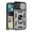 Silver, variant on For Apple iPhone 16 Pro Max (6.9") Built in Sliding Camera Lens Protection & Finger Ring Stand Holder Hybrid PC Shockproof Phone Case Cover by Xpression - Blue