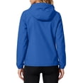 thumbnail image 6 of Enjoytime Rain Coats For Women Lightweight Waterproof Hooded Rain Jacket Outdoor Hiking Travel Windbreaker With Packable, 6 of 8