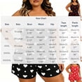 thumbnail image 3 of Chbgutlmr Plus Size 2 Piece Loungewear Sets Heart Printed Outfits Sleeveless Camisole Tops Elastic Waist Shorts Casual Cute Summer Homewear Set, 3 of 6
