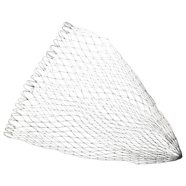 Unique Bargains 23.6' PE Filet de Pêche Pliable de Remplacement 1.18' Mesh Gris