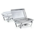 thumbnail image 6 of Wilprep 6Pack 9L/9.5Q Chafer Chafing Dish Buffet Sets Stainless Steel Serving Dish Catering Pans Food Warmer, 6 of 13
