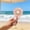 Pink-PK, variant on MMJ Portable Fan Cute Flower Shaped Mini Handheld USB Rechargeable with Base for Home Office Travel 5.90x3.14x1.57in