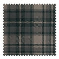 thumbnail image 4 of TWOPAGES Pinch Pleat Curtain 42 X 102 Inches Long 1 Panel Light Filtering Linen Blend Plaid Print Drape for Living Room, Raisin, 4 of 6