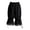 Black, variant on acuever Womens Lace Decor Wide Leg Pants Harem Loose Fit Elastic High Waist with Adjustable Leg Cropped Bottoms for Walking Travel Blended Biker Shorts Women