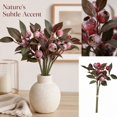 thumbnail image 4 of Red Eucalyptus Berries & Leaves with Branches, Hand-Tied Faux Plant Decor for Coffee Table, Farmhouse & Cozy Living Room Table Decor, Vase Filler Artificial Fruit Decor 3 Pack, 4 of 4