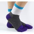 thumbnail image 4 of GHSDFBB Neutral Toe Socks Cotton Five Finger Socks For Athletic Crew Sock 6 Pack Novelty, 4 of 4