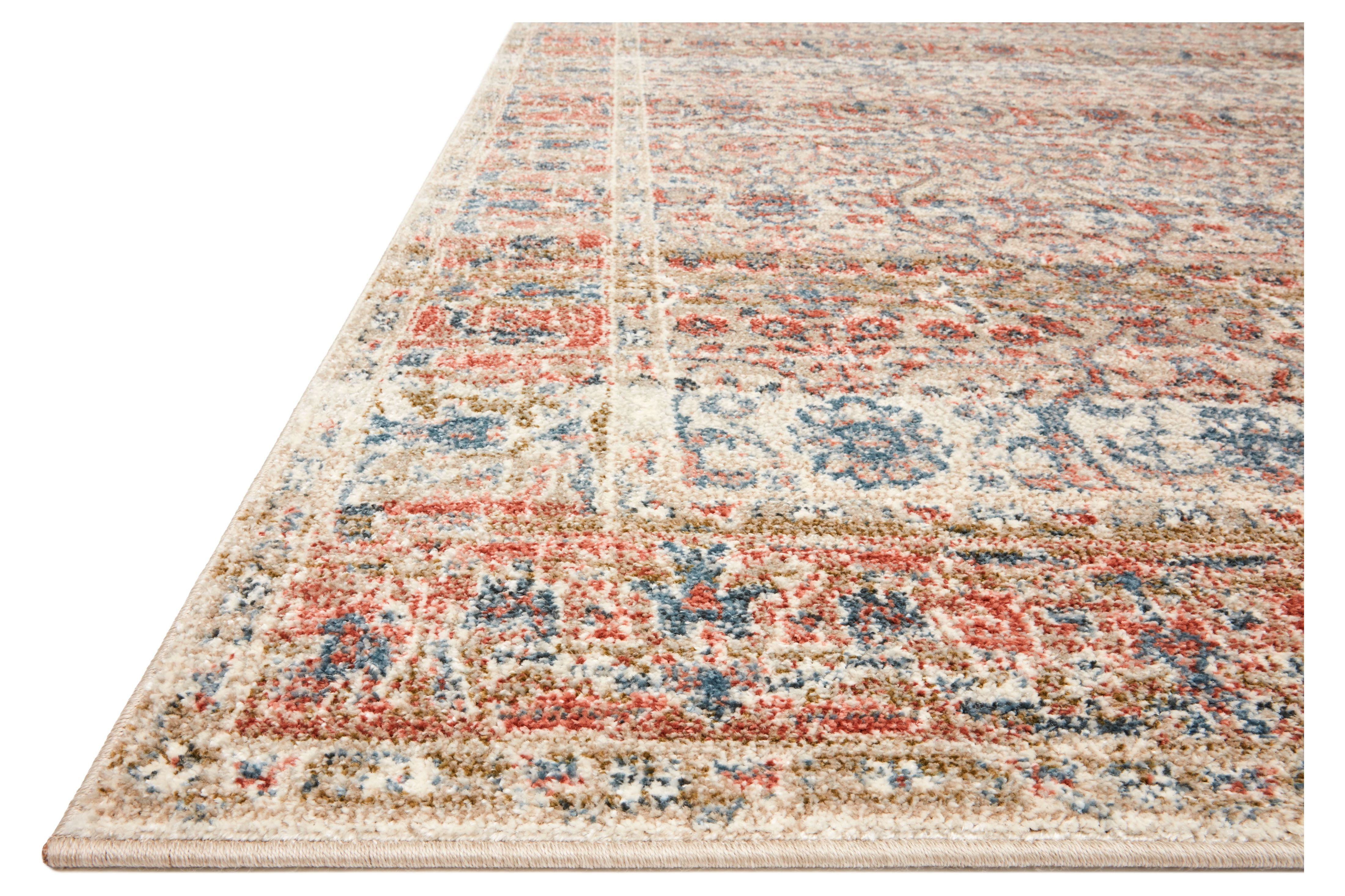 Loloi Saban SAB-05 Oriental Sand / Rust Area Rug 5'-3" x 7'-6"