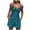 Navy, variant on LOPECY-Sta One Piece Swimsuit with Shorts for Women Tummy Control Bathing Suit Swim Dress Bathing Suit Retro Swimwear