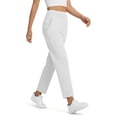 thumbnail image 5 of Oksale Cargo Pants Women with Pockets Stretch Drawstring High Waisted Sweatpants Cozy Soft Workout Travel Pants 2026 White L, 5 of 10