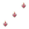 thumbnail image 3 of Langgg Keyring Keyholder DIY Small Decorative Purse Pendent Multipurpose Sweet Gift Workmanship Bag Decor Heart Keychain Rose Red/White 3Set, 3 of 6