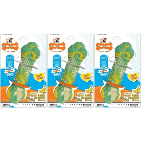 Nylabone Teething Puppy Bone Chew Toys Up to 35 lbs.