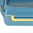 thumbnail image 2 of Heated Lunch Box 1.5 Liters ABS Stainless Steel Plug and Play Sealing Leakproof Electric Lunch Box with Fork Spoon Bag EU Plug 220V, 2 of 4
