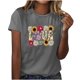 thumbnail image 1 of Camisetas de Manga Corta para Mujeres de Longitud Regular de Poliéster Sólido, Camiseta de Fiesta de Mayo Y Blusa Del Festival para la Primavera Y el Verano, 1 of 3