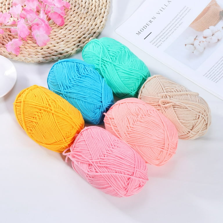 50g Milk Cotton Yarn Comfortable Wool Blended Thread Apparel Sewing Yarn  Hand Knitting Scarf Hat Crochet Yarn