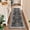 Black-2' x 6' (Rectangular), variant on 2x6 Washable Kitchen Runner Rug - Non-slip Boho Vintage Carpet For Hallway  Entryway Bedroom & Bathroom Soft Low-pile Thin Area With Rubber Backing (black 2x6)