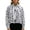 Z1 Navy, variant on Norvella Womens Gingham Jacket Cropped Zip Front Funnel Neck Long Sleeve Relaxed Fit Bomber Coat Casual Lightweight Outerwear
