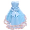 thumbnail image 3 of 3D Flower Princess Girls Halloween Dress Up Floral Rainbow Birthday Dresses, 3 of 3