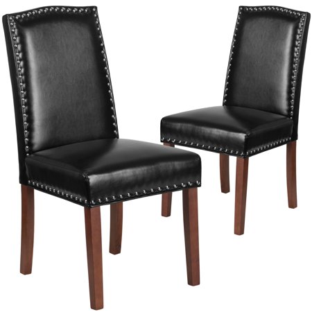 Alamont Home - Hercules Hampton Hill Dining Chair - Upholstered - Black LeatherSoft