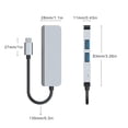 thumbnail image 4 of Tipo C A HUB compatible con HDMI HD Portátil HD USB-C Divisor de expansión multipuerto Convertidor Teléfono móvil Laptops Adaptador Accesorios Guardurnaity EL005668-00B, 4 of 7