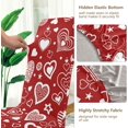 thumbnail image 4 of Valentine''s Day Heart Clover Dining Room Chair Covers Set of 4, Stretch Chair Slipcovers Removable Washable Chair Protector Cover for Kitchen, Dining Room, Holiday Party, Home Decor, 4 of 6