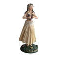 thumbnail image 3 of Decoración de mesa de muñecas de panel de estatua de niña en falda, figura de resina con escultura de mini figuras base para el gabinete de dormitorio Beige de pie, 3 of 8