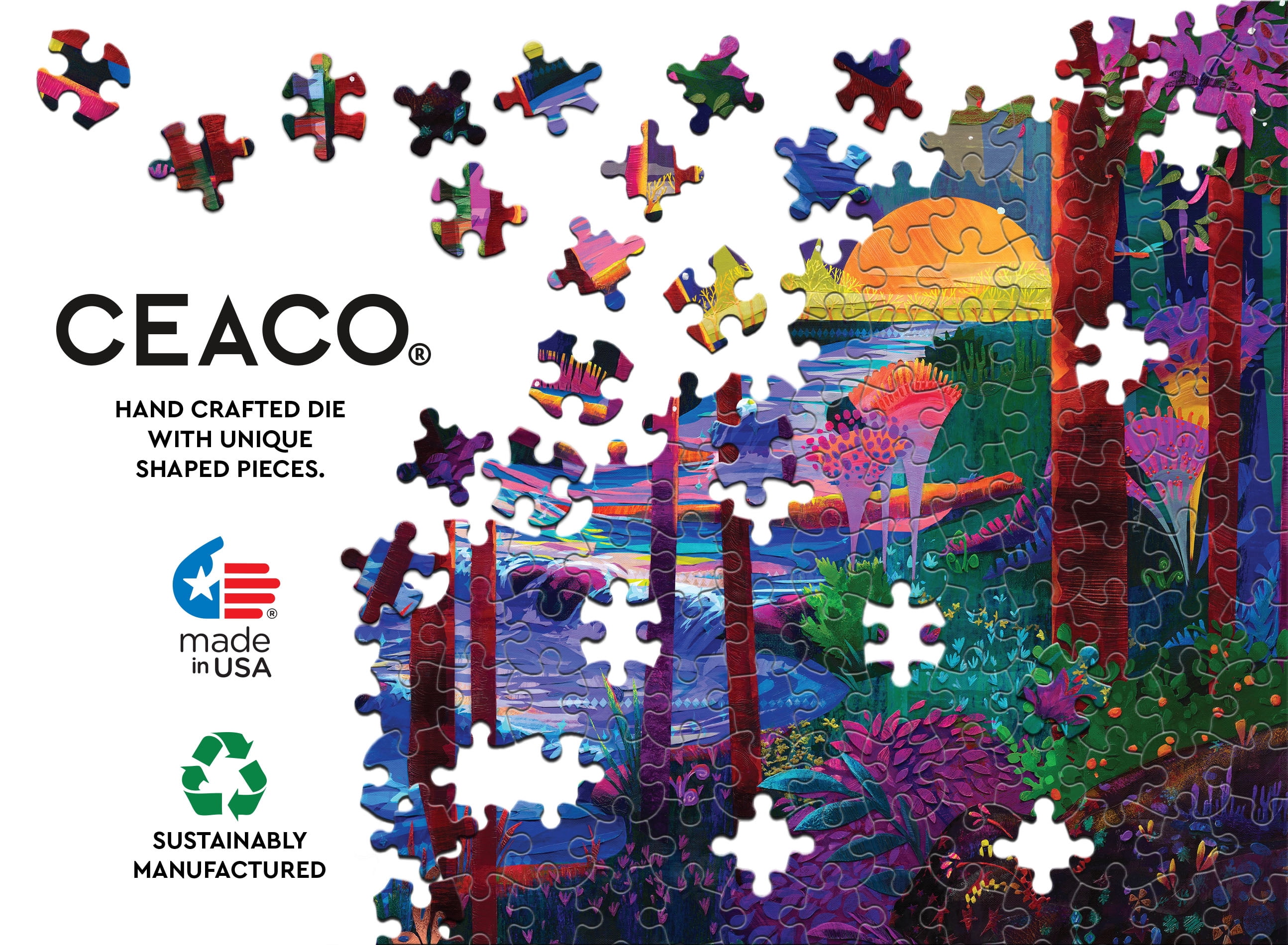 Ceaco Redina Tili Sleeping Giants 750-Piece Interlocking Jigsaw Puzzle for Children Ages 14+