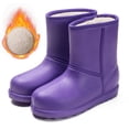 thumbnail image 4 of Botas Lluvia Livianas Lingo Felpa Impermeable para Mujeres Cómodas Trabajar, 4 of 9