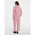 thumbnail image 5 of Time and Tru Women's Fleece Sweatshirt and Barrel Leg Pants Set, 2-Piece, Sizes XS-XXXL, 5 of 5